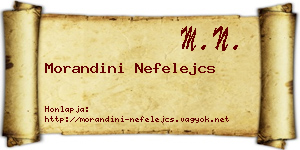 Morandini Nefelejcs névjegykártya